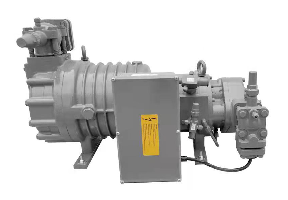 Semi-enclosed screw refrigeration compressor (New)