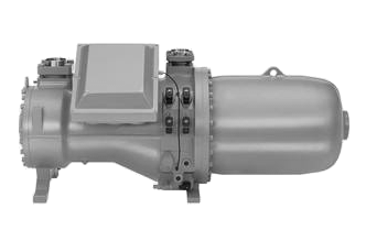 Semi-enclosed screw refrigeration compressor